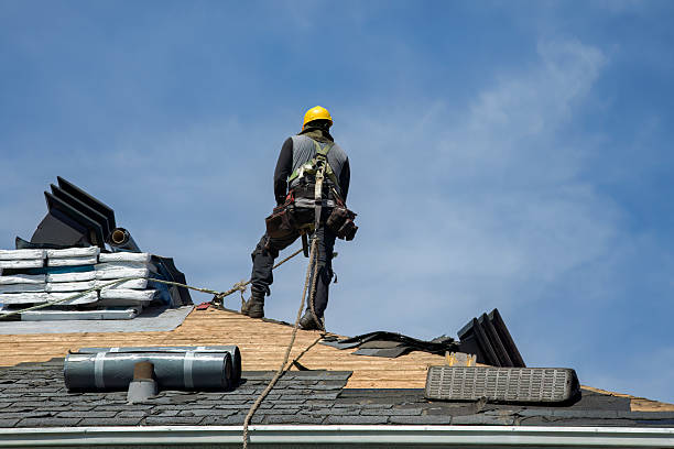 Professional Roofing technician working in Avon, NY